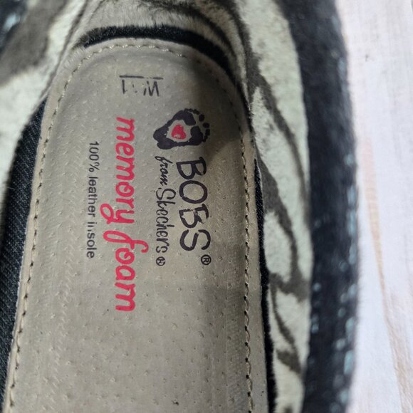 BOBS From Skechers Women's Luxe Rain Dance Black Slip On Flats Size 11 in Black - Picture 11 of 14